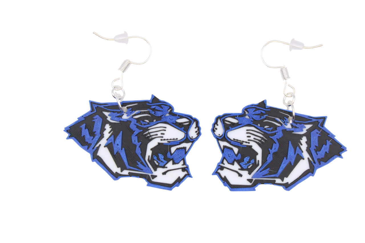 KA Tigers Mascot Earrings
