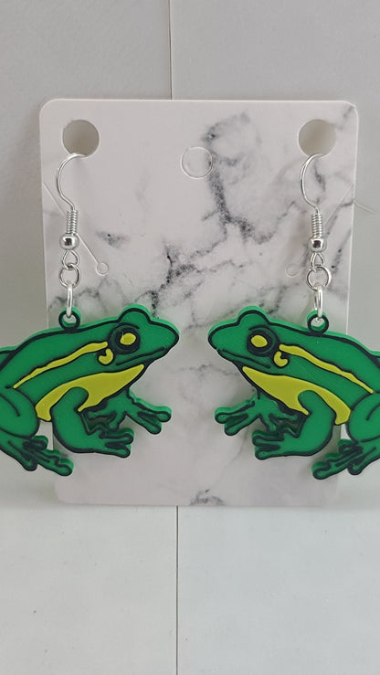 Toad Earrings - Erratically Eccentric Creations