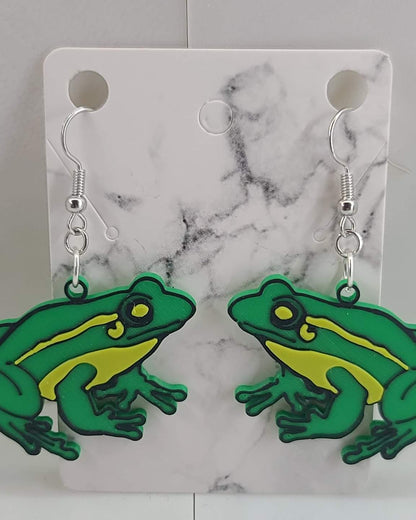 Toad Earrings - Erratically Eccentric Creations