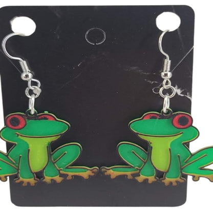 Tree Frog Earrings - 3D Printed Earrings!