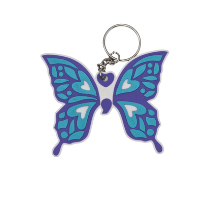 Tribal Butterfly Keychain - Erratically Eccentric Creations
