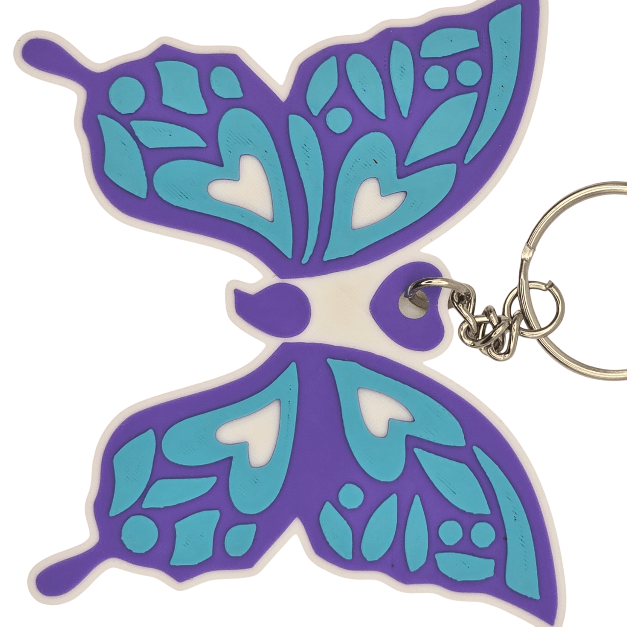 Tribal Butterfly Keychain - Erratically Eccentric Creations