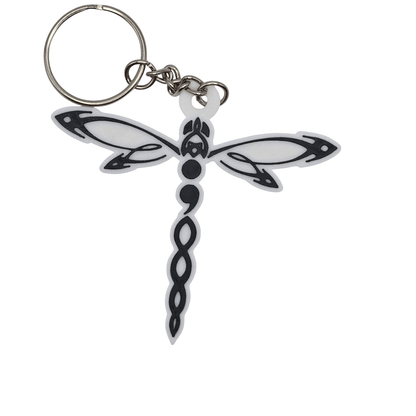 Tribal Dragonfly Keychain - Erratically Eccentric Creations