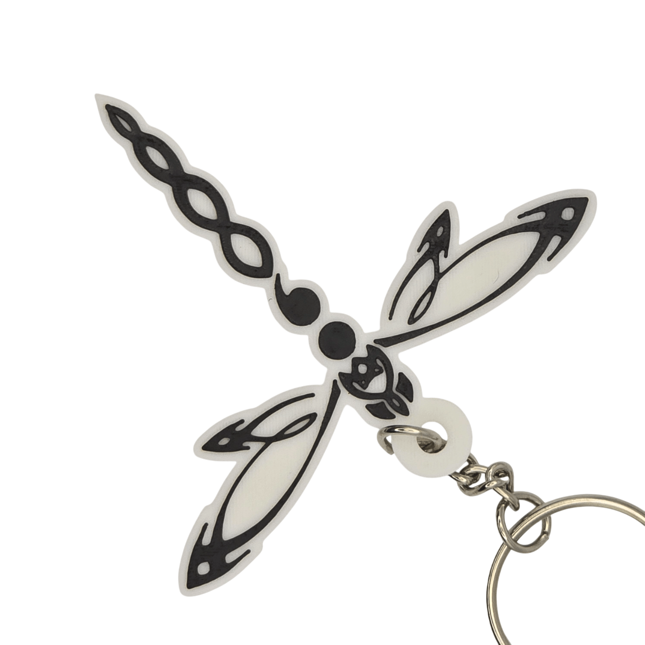 Tribal Dragonfly Keychain - Erratically Eccentric Creations
