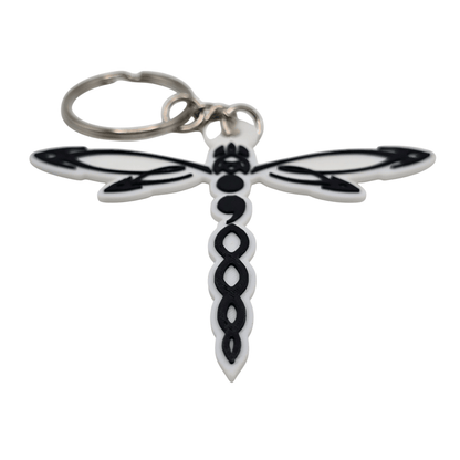 Tribal Dragonfly Keychain - Erratically Eccentric Creations
