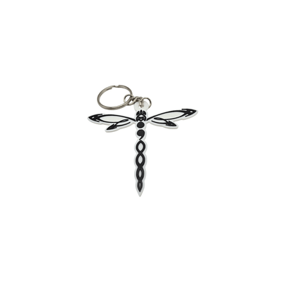 Tribal Dragonfly Keychain - Erratically Eccentric Creations