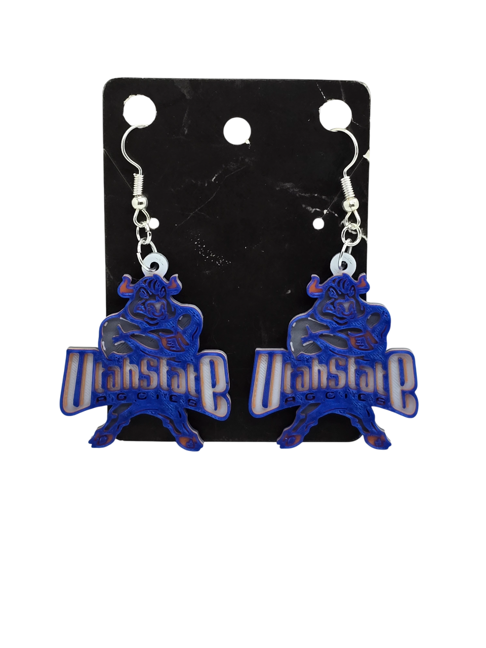 Utah State Earrings 3D Printed