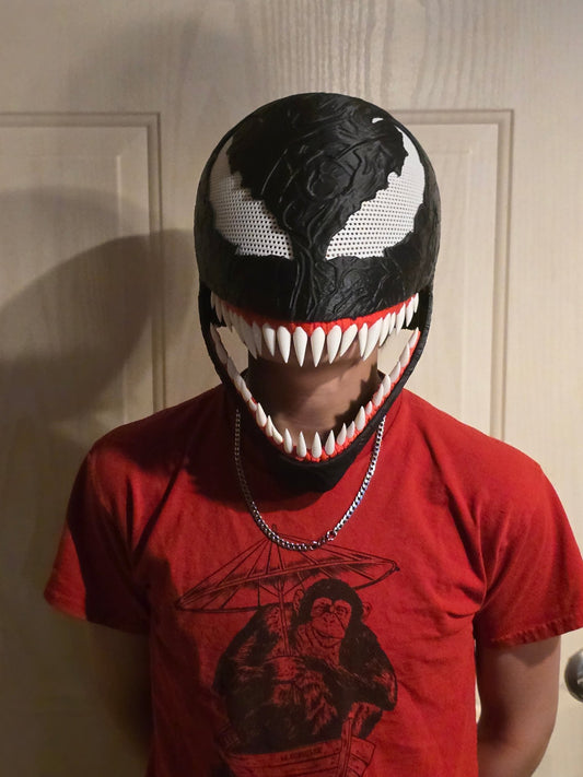 Venom Helmet 3D Printed - Magnetic - Erratically Eccentric Creations