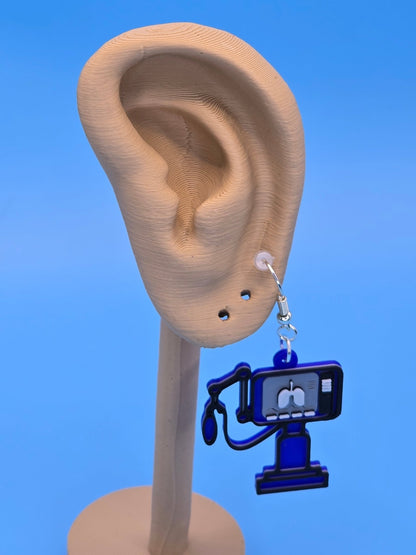 Ventilator Earrings - 3D Printed - Erratically Eccentric Creations