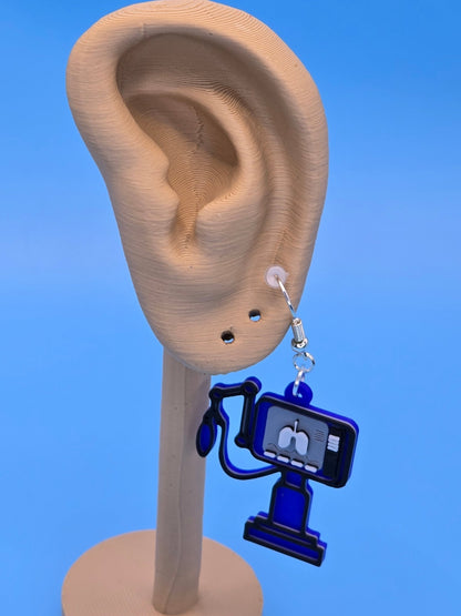 Ventilator Earrings - 3D Printed - Erratically Eccentric Creations