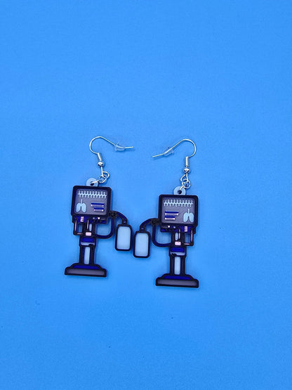Ventilator Earrings - 3D Printed - Erratically Eccentric Creations