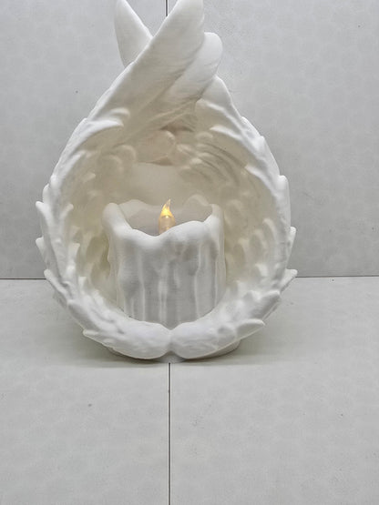 Wings Holding Tea Light Holder Large - Erratically Eccentric Creations