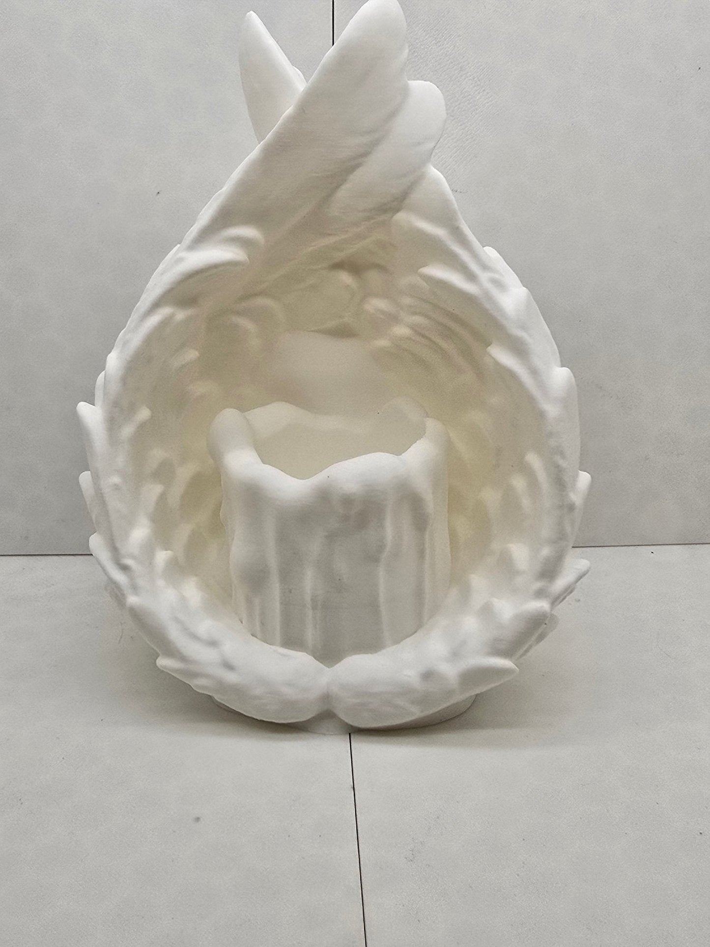 Wings Holding Tea Light Holder Large - Erratically Eccentric Creations