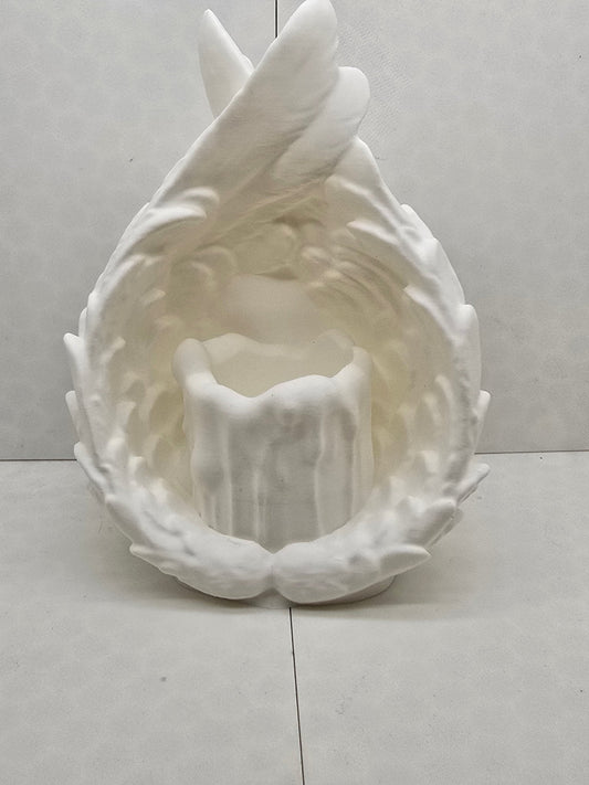 Wings Holding Tea Light Holder Large - Erratically Eccentric Creations