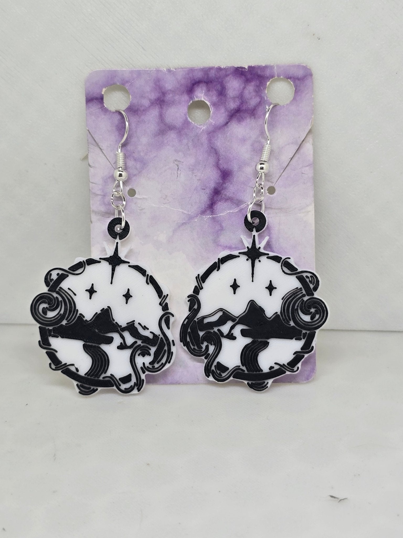 Wispy Mountain Earrings - Erratically Eccentric Creations