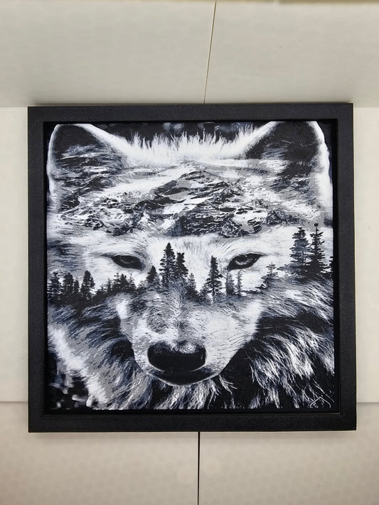 Wolf Face Painting 3D Print - Erratically Eccentric Creations