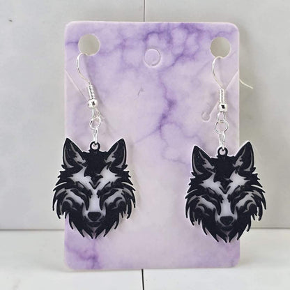 Wolf Earrings