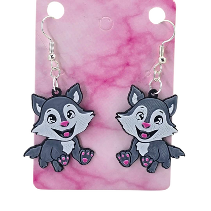 Wolf Earrings