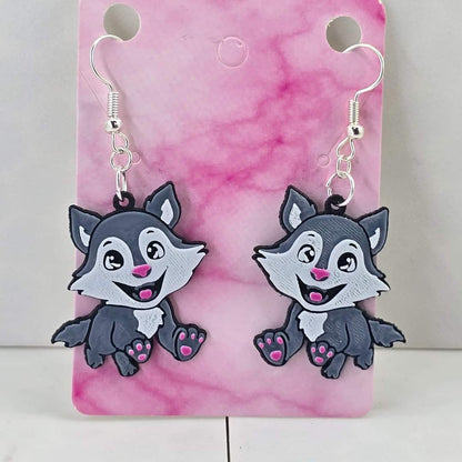 Wolf Earrings