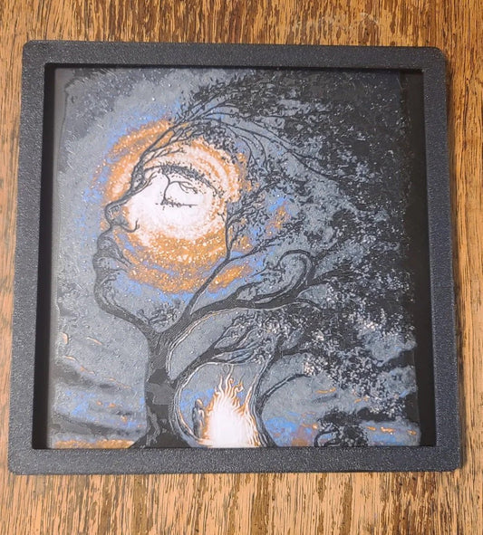Women Tree painting 3D Print - Erratically Eccentric Creations