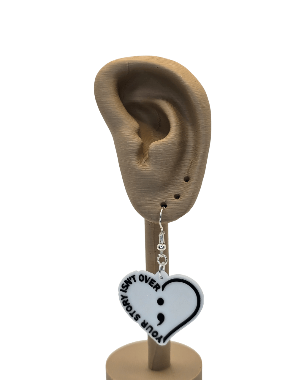 Your Story Isn’t Over Semicolon Earrings - Erratically Eccentric Creations